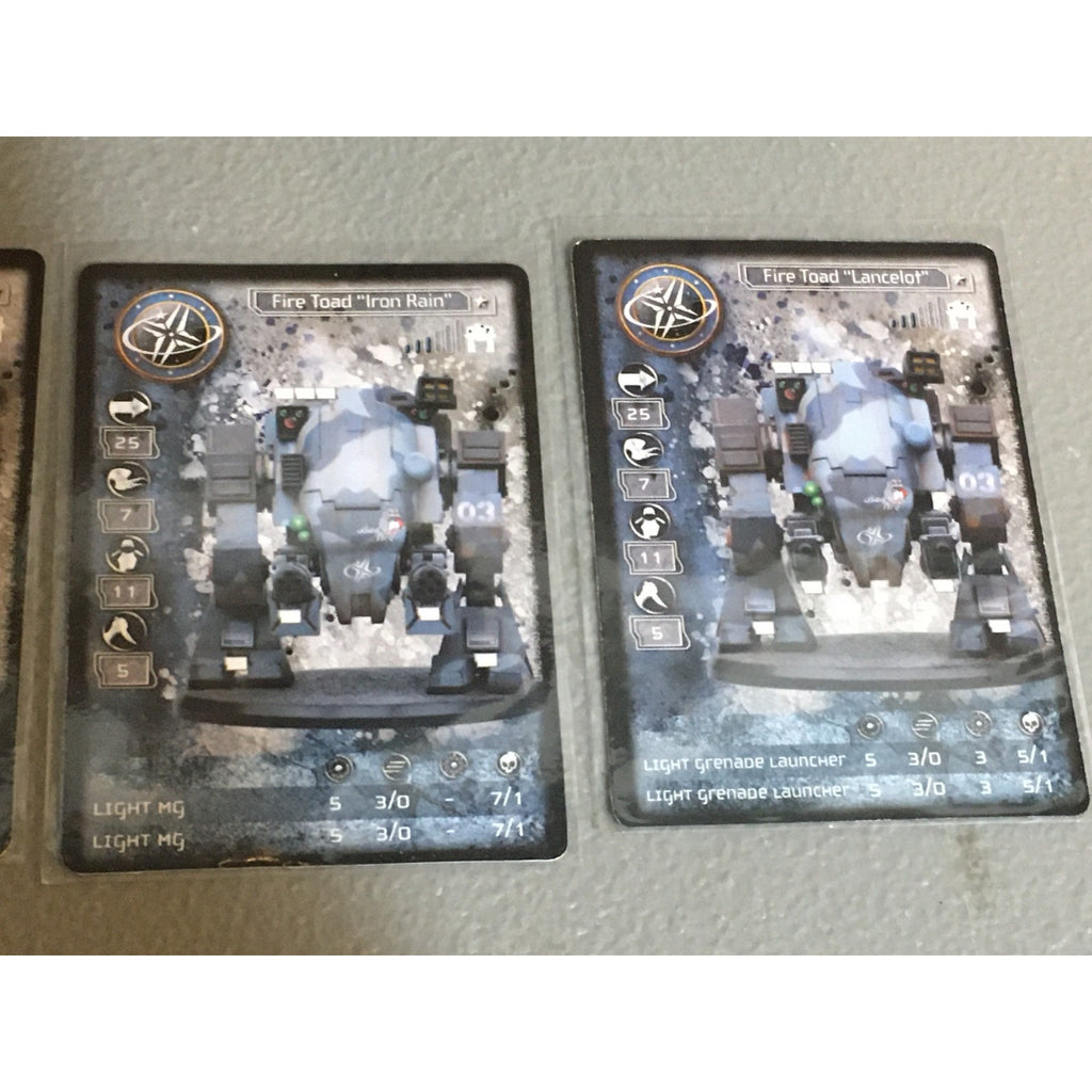 A33507 RACKHAM AT-43 UNA FIRE TOAD MINIATURE W CARDS