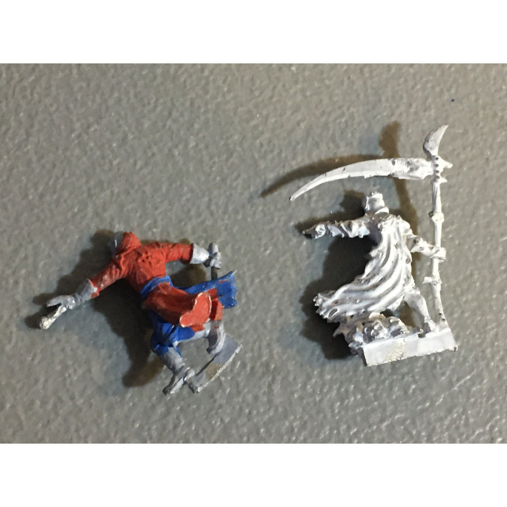 A34012 CHAINMAIL METAL MINIATURES WOTC HUMAN SORCERER THALOS & DEATH CLERIC
