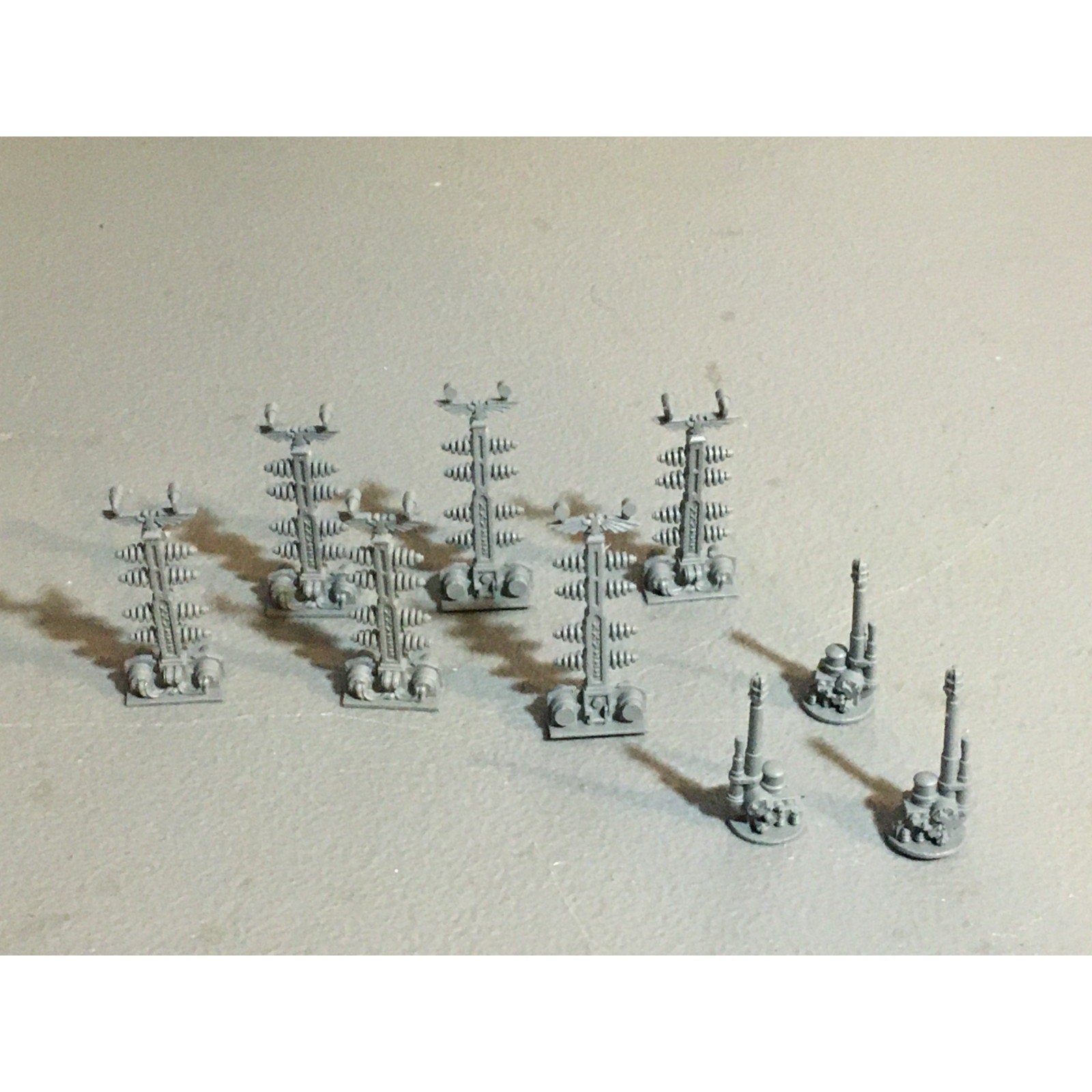 A24507 WARHAMMER 40K SPACE MARINES ENERGY PYLONS 6X + 3 TELEPORT BEACONS GW