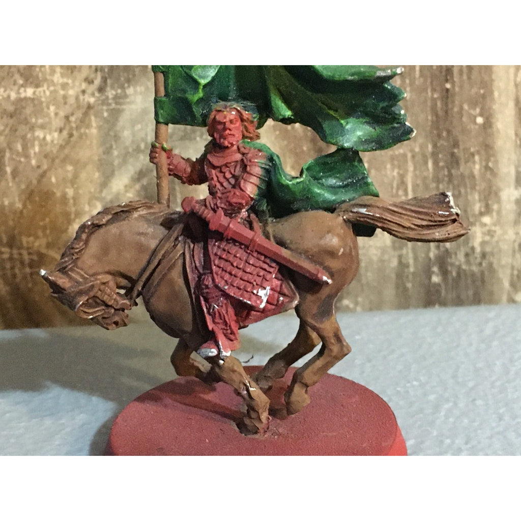 A30091 LOTR LORD OF THE RINGS GAMES WORKSHOP METAL ROHAN GAMLING W ROYAL BANNER
