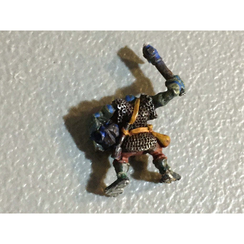 A32478 WARHAMMER FANTASY METAL ORCS GOBLINS ORC DRUMMER MUSICIAN PAINT