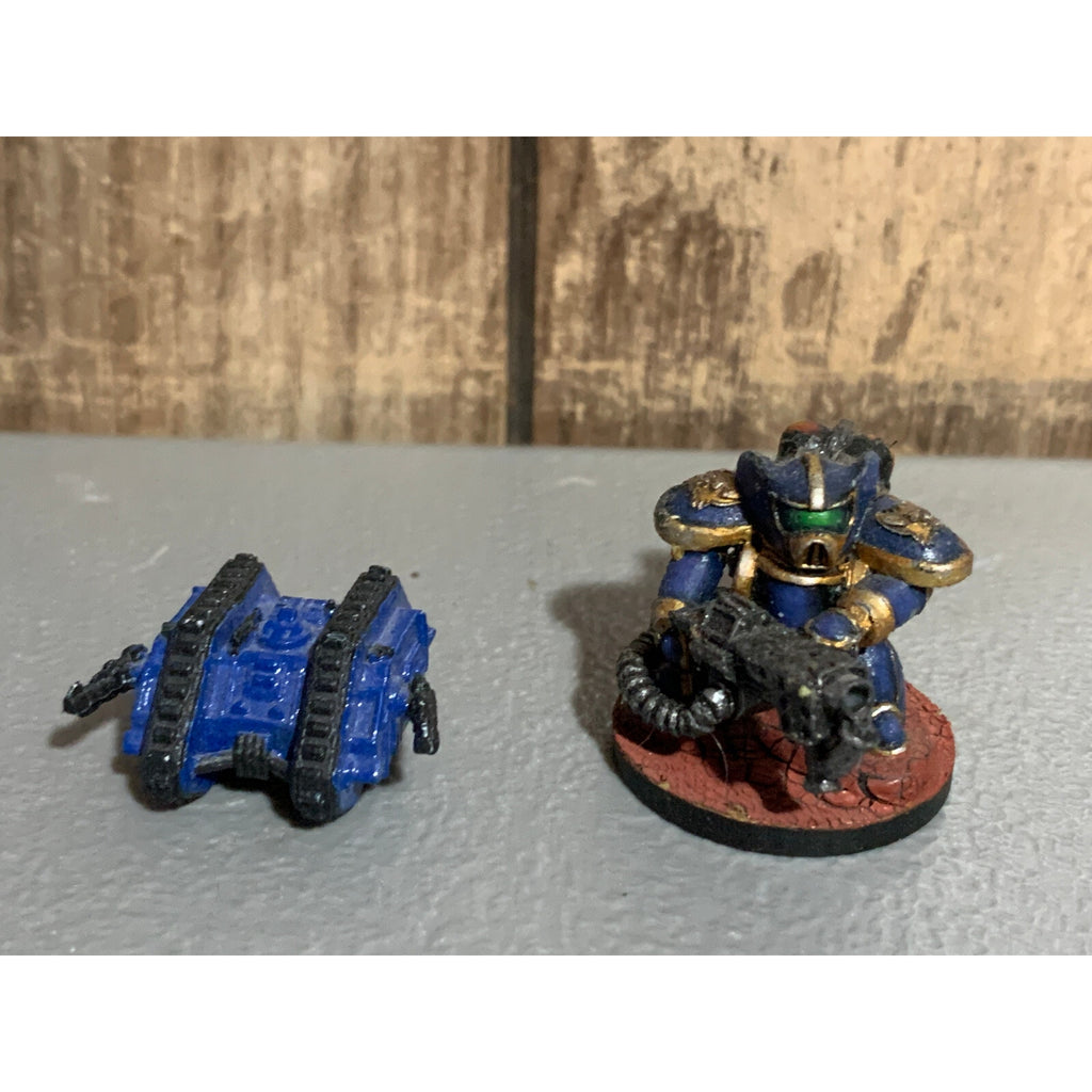 A10843 UNKNOWN TABLETOP WARGAMES DWARF GUNNER ARMORED PAINTED