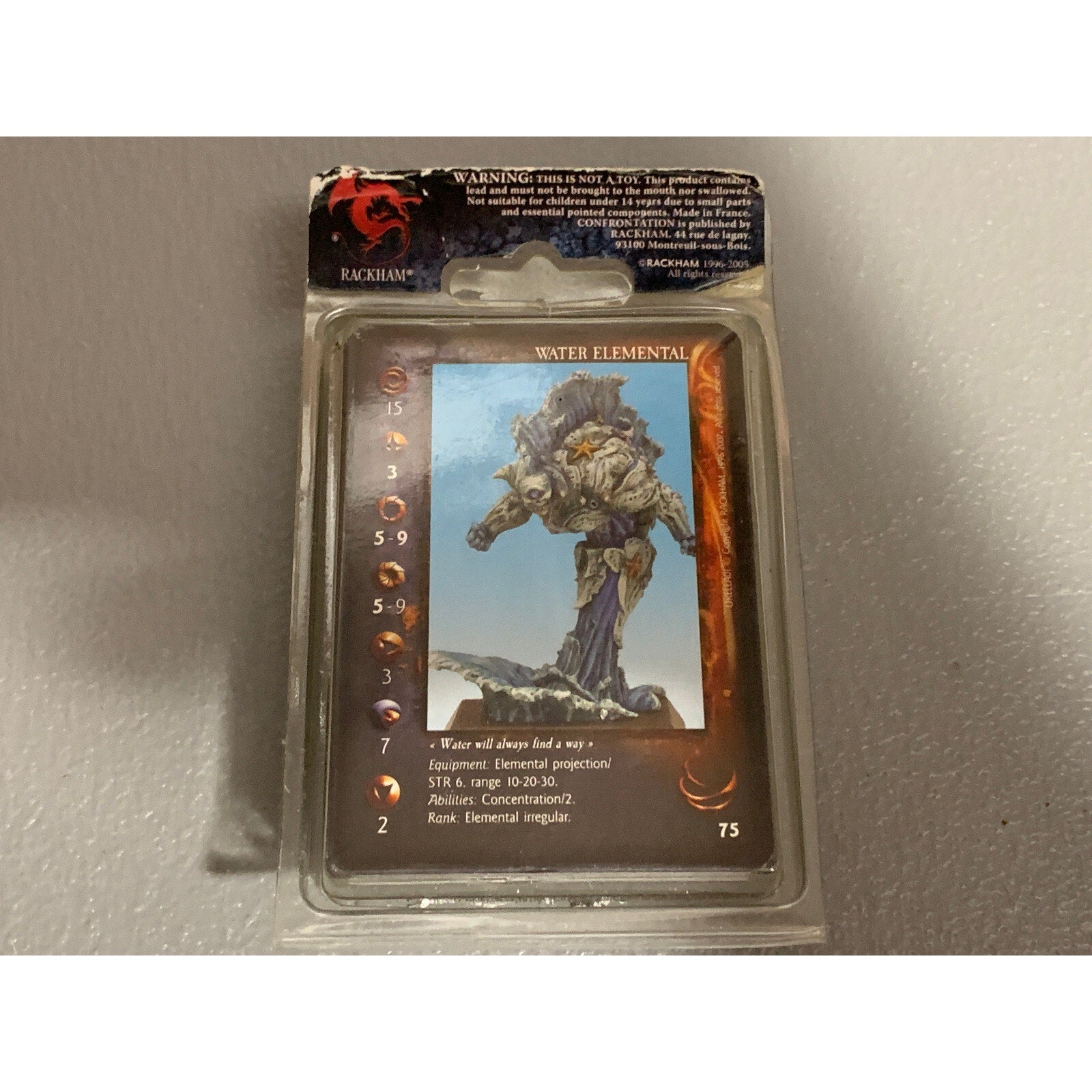 NIB RACKHAM CONFRONTATION METAL OOP WATER ELEMENTAL