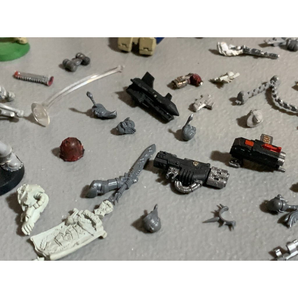 A16811 WARHAMMER 40K SPACE MARINES IMPERIAL & CHAOS BITS LOT GW GAMES WORKSHOP