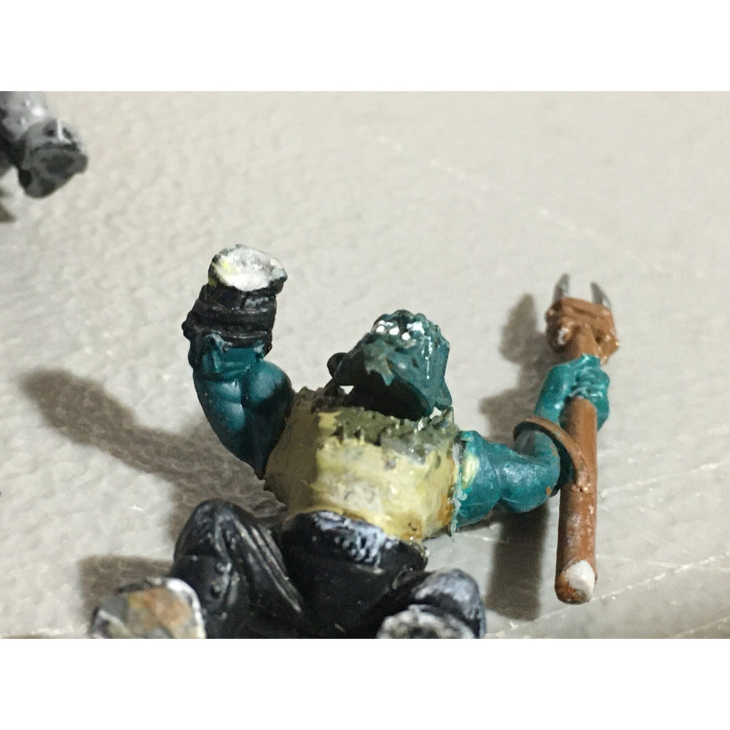 A22142 WARHAMMER FANTASY ORCS & GOBLINS BOAR CHARIOT CREW LOT SOME INCOMPLETE GW