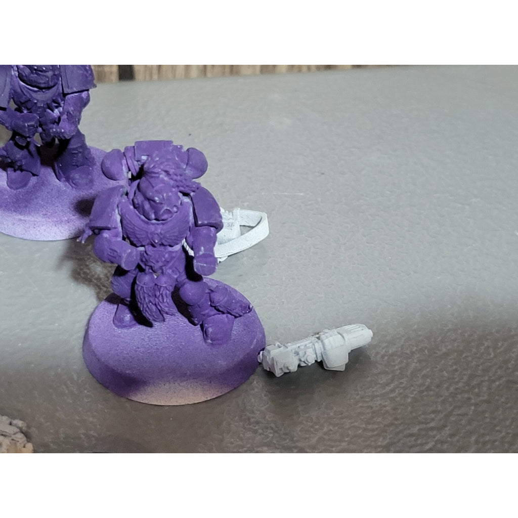 A18249 WARHAMMER 40K SPACE MARINES WOLVES 10 PK GREY HUNTERS MISS 2 BACKPACKS