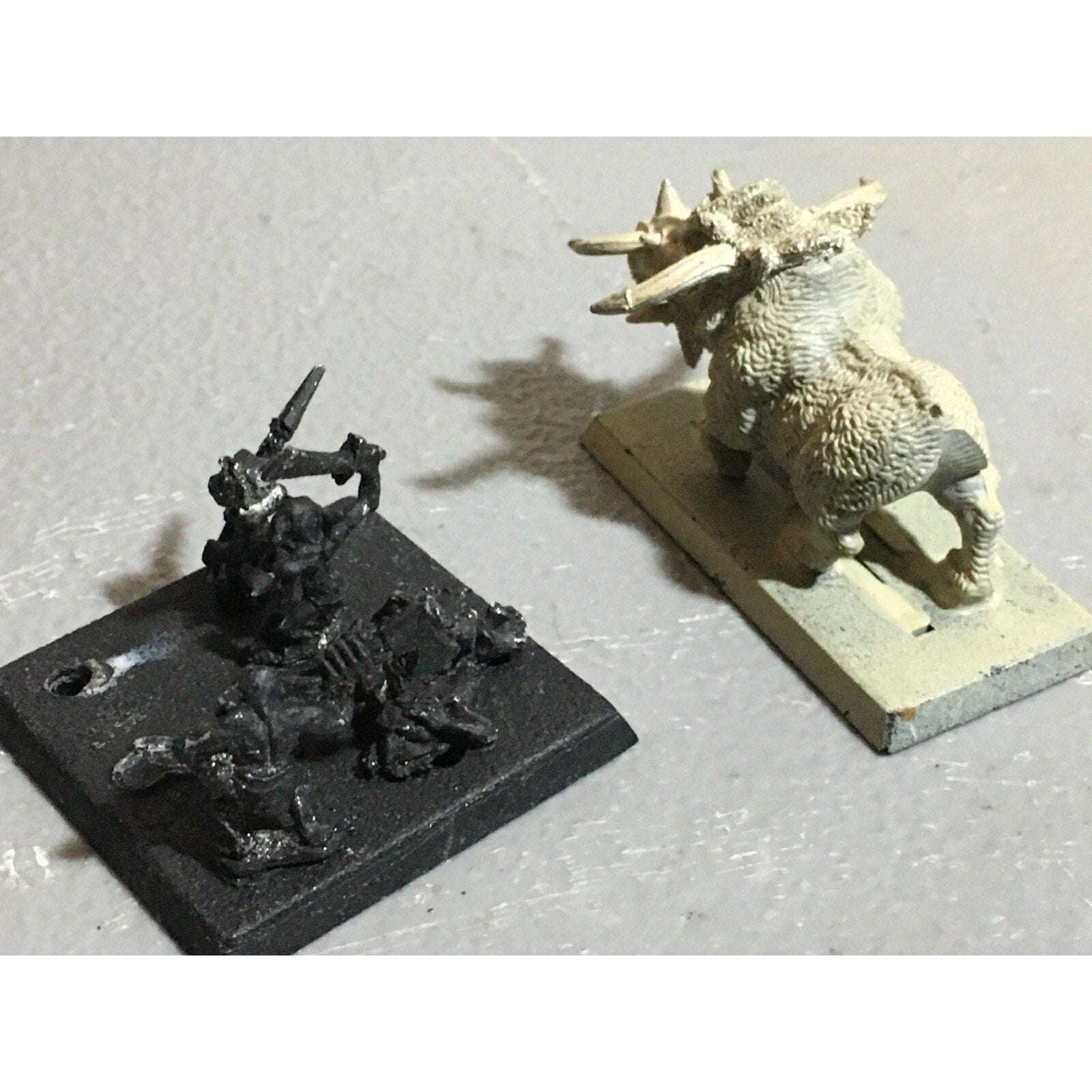 A21033 WARHAMMER FANTASY ORCS & GOBLINS METAL SNOTLING BLACK ORC BOAR