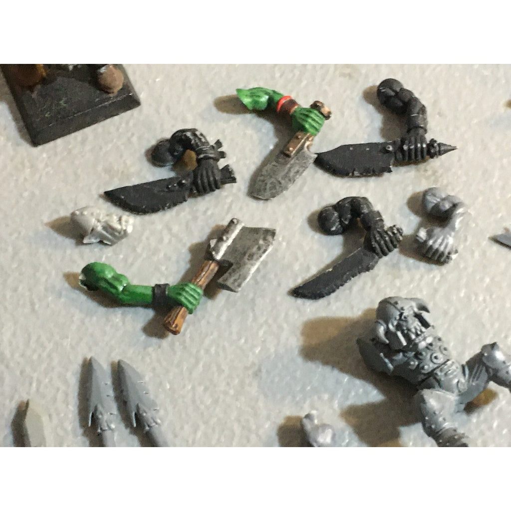 A33618 WARHAMMER FANTASY ORCS & GOBLINS INCOMPLETE BOYZ + BITS LOT GW