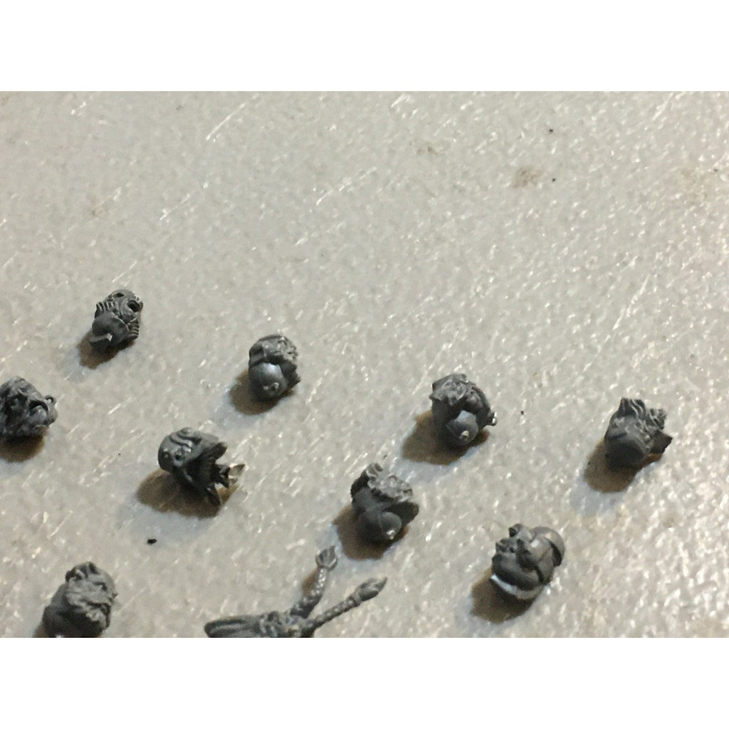 A31433 WARHAMMER 40K SPACE MARINES WOLVES BITS LOT HEADS GREY BLOOD GW