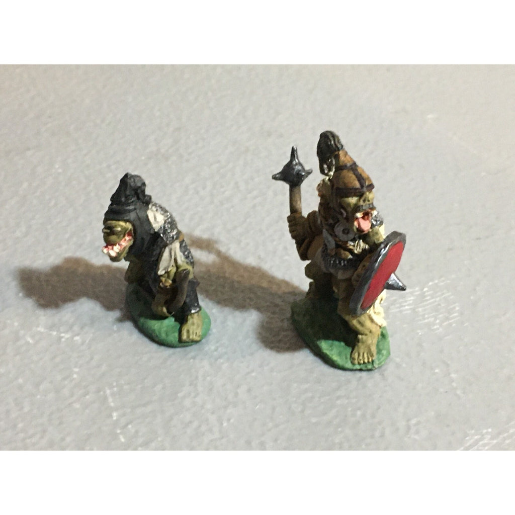 A9779 CITADEL PRE SLOTTA METAL RARE OOP ORCS BODYGUARD & ARMOURED PAINTED