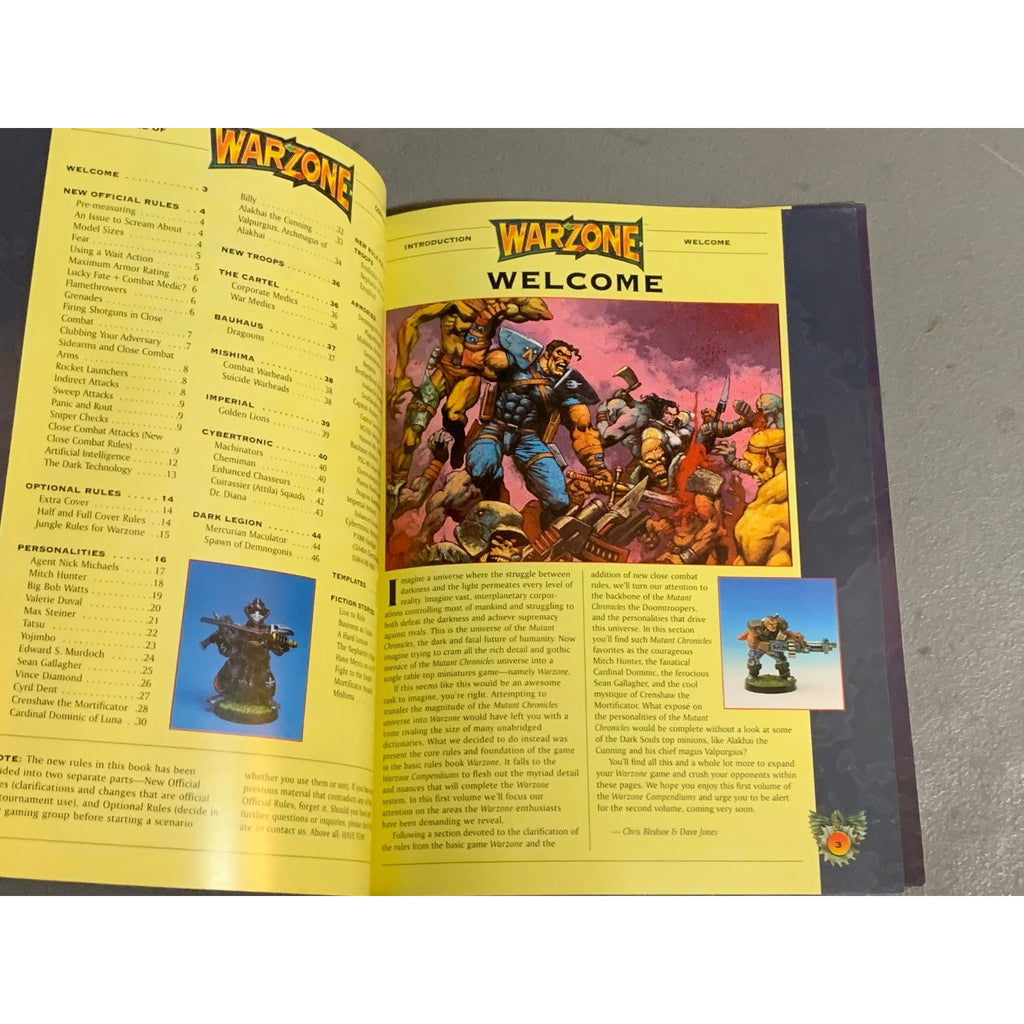 A31651 WARZONE MUTANT CHRON HHG ARMY BOOK PLAYED COMPENDIUM VOL. 1 DAWN OF WAR