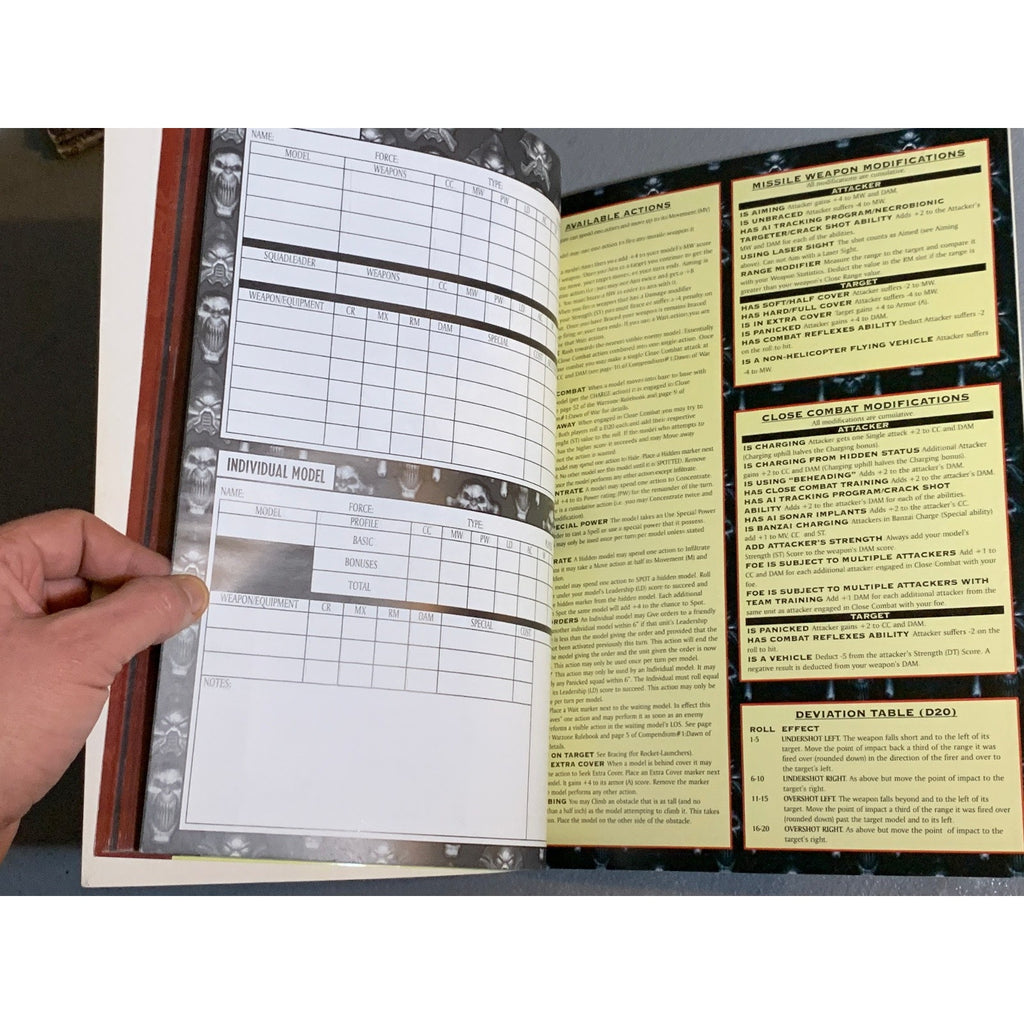 A31655 WARZONE MUTANT CHRON HHG HEARTBREAKER ARMY BOOK PLAYED CASUALTIES OF WAR