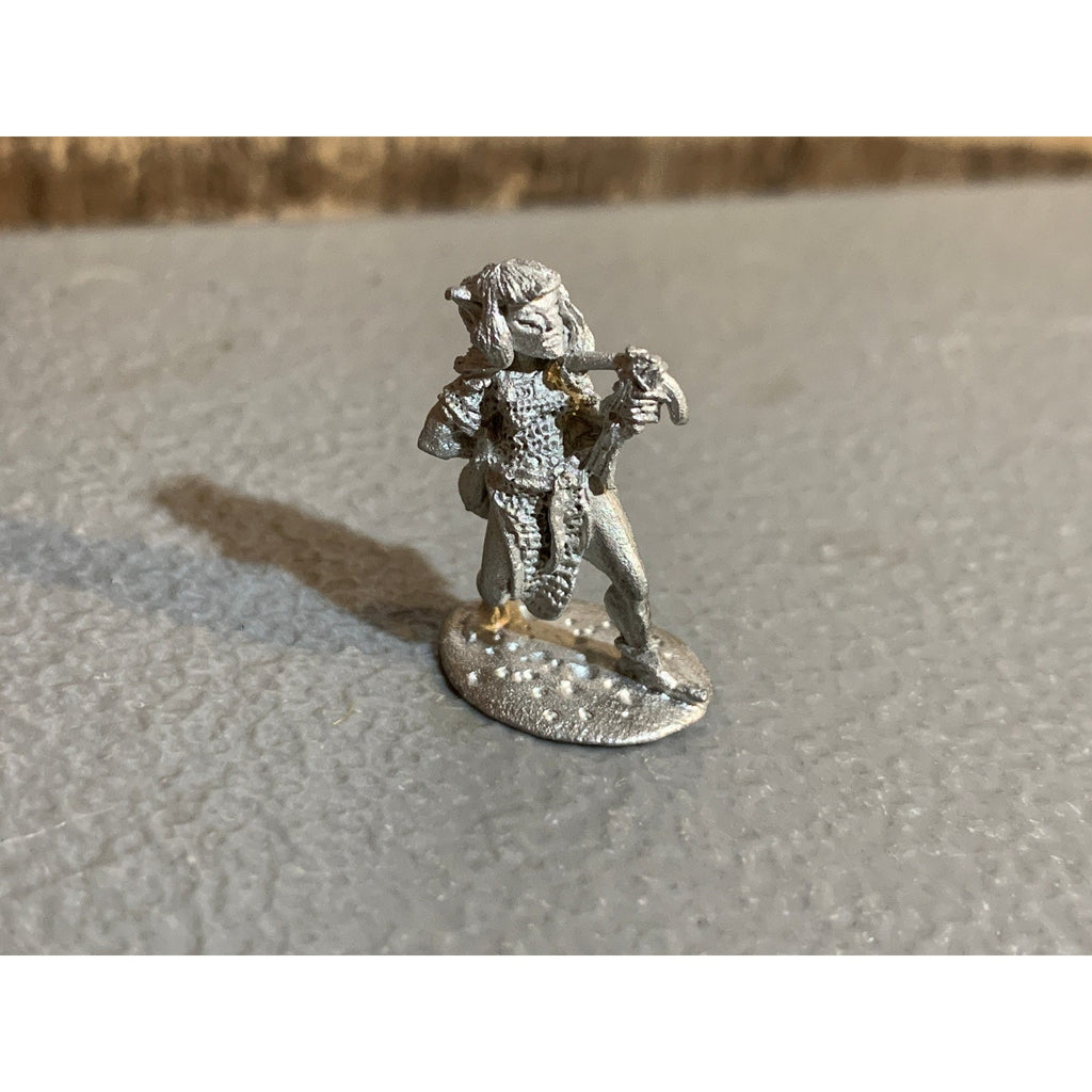 A30701 1ST ED CITADEL WARHAMMER DARK ELF METAL QULLA DARKFAITH W/ CROSSBOW