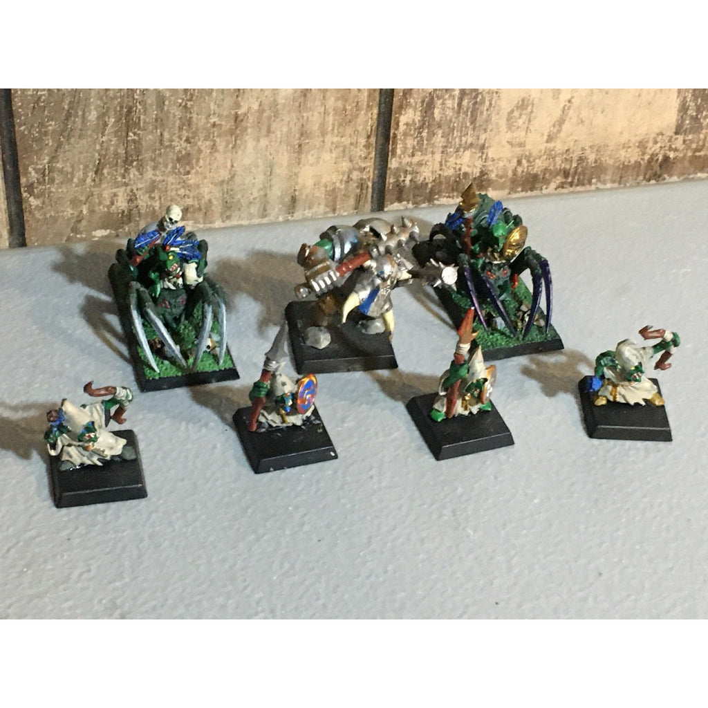 A32511 WARHAMMER FANTASY ORCS & GOBLINS MIX NIGHT FOREST SPIDER BLACK PAINT GW