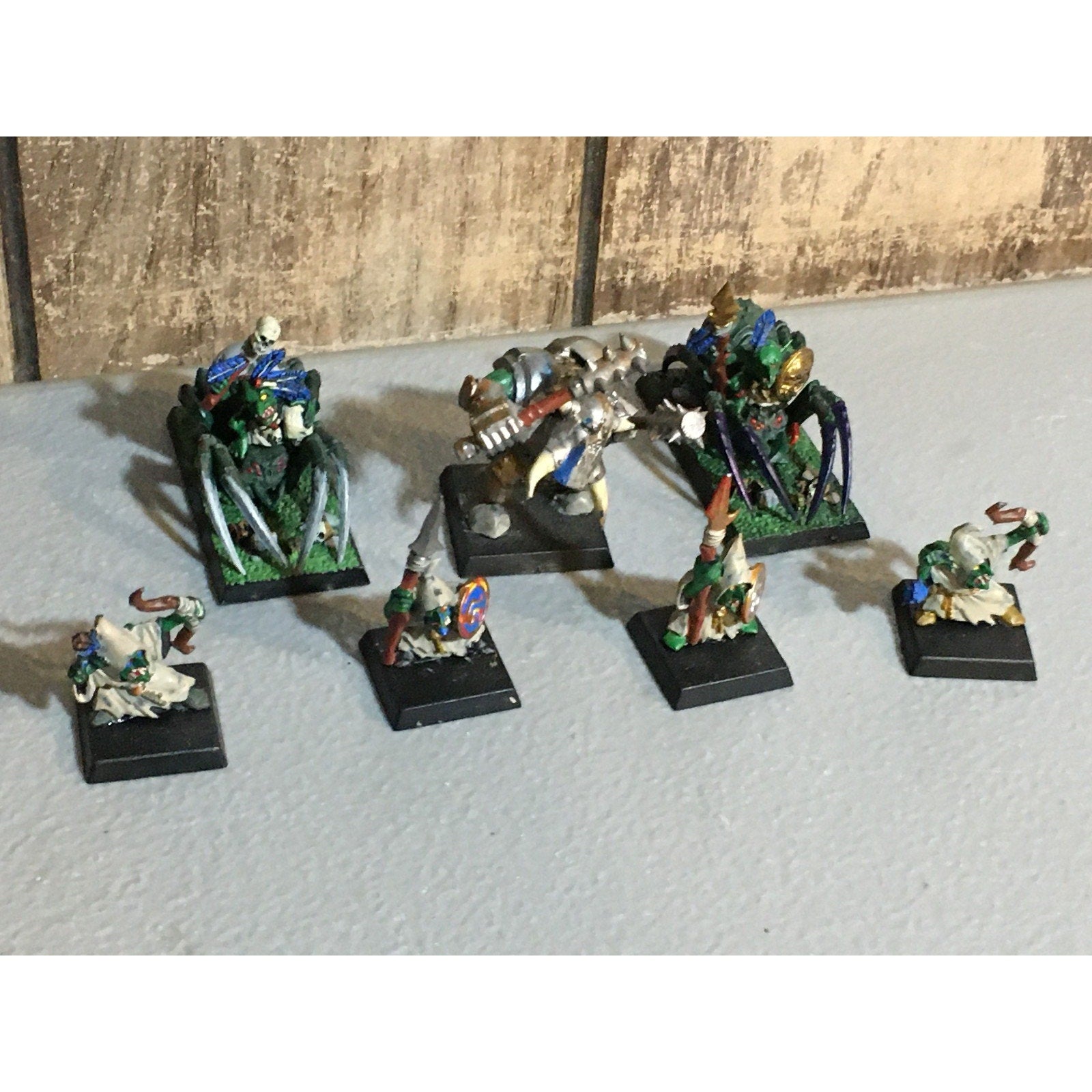 A32511 WARHAMMER FANTASY ORCS & GOBLINS MIX NIGHT FOREST SPIDER BLACK PAINT GW
