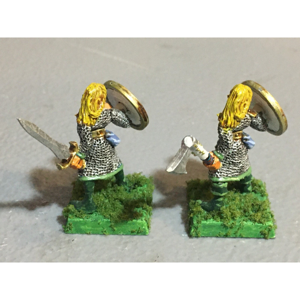 A18757 WARHAMMER FANTASY MARAUDER METAL WOOD ELVES WARRIORS 2 PK GW