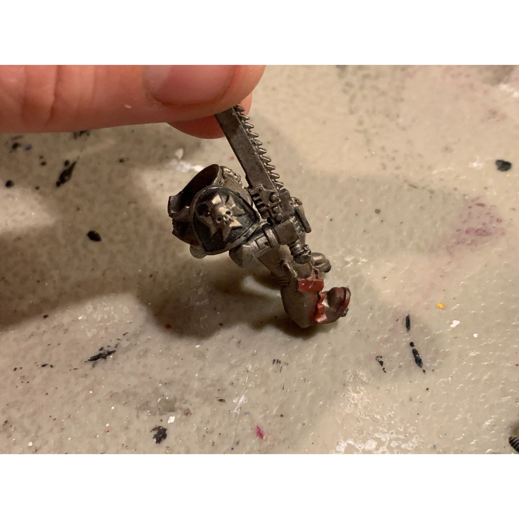 A23196 WARHAMMER 40K SPACE MARINES BLACK TEMPLARS INCOMPLETE BITS LOT ONE METAL