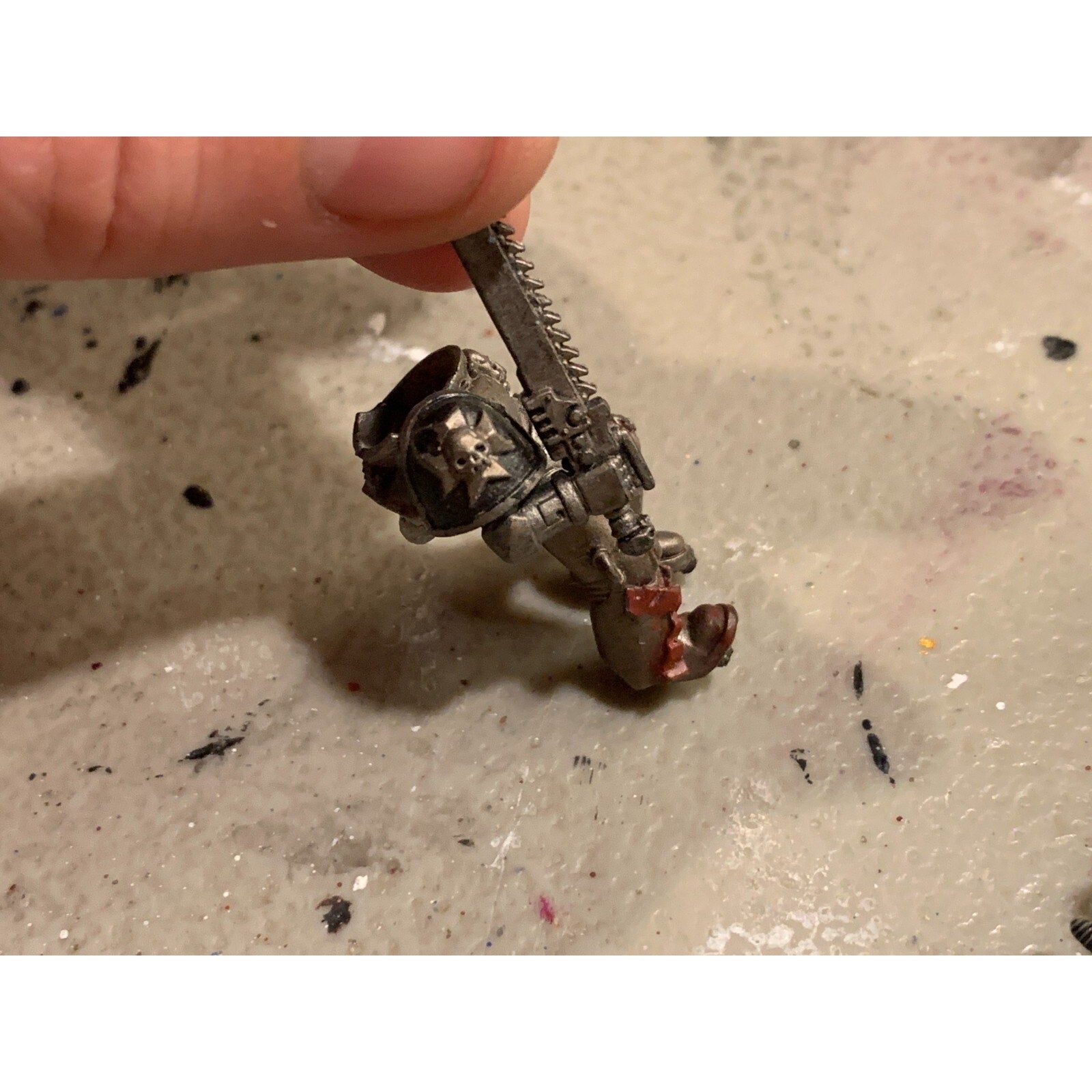 A23196 WARHAMMER 40K SPACE MARINES BLACK TEMPLARS INCOMPLETE BITS LOT ONE METAL
