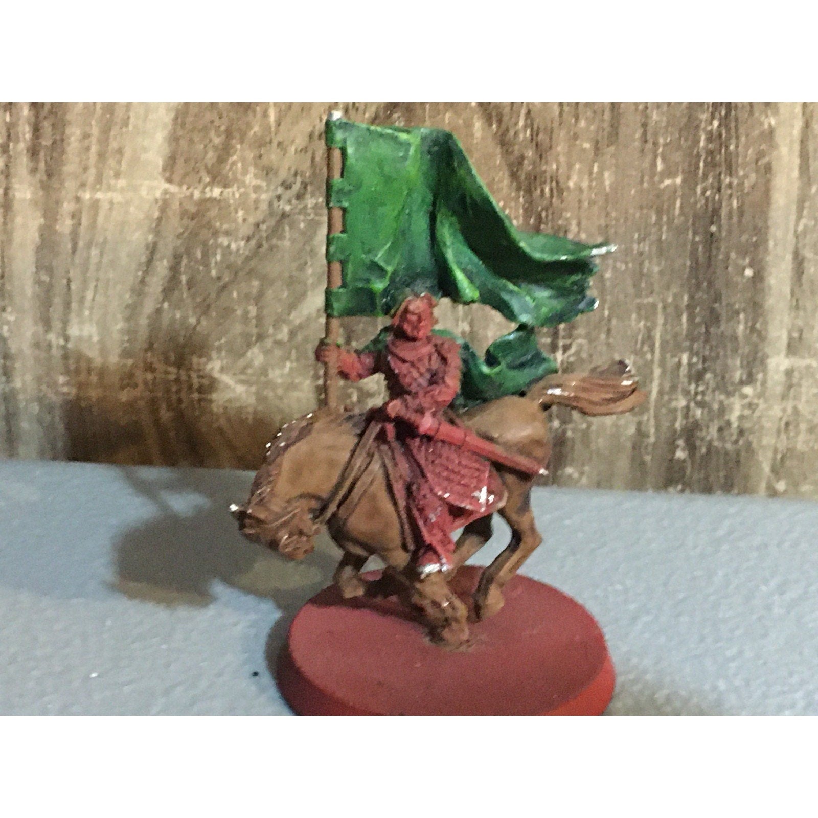 A30091 LOTR LORD OF THE RINGS GAMES WORKSHOP METAL ROHAN GAMLING W ROYAL BANNER