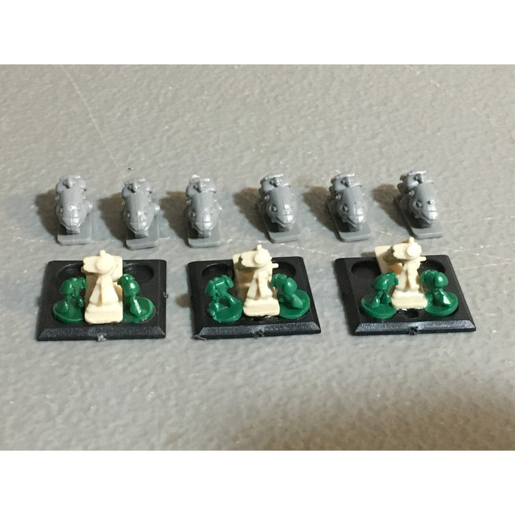 A16248 EPIC WARHAMMER 40K SPACE MARINES MOLE MORTARS 3PK + BIKES 6 PC GW