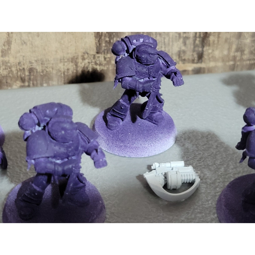 A18249 WARHAMMER 40K SPACE MARINES WOLVES 10 PK GREY HUNTERS MISS 2 BACKPACKS