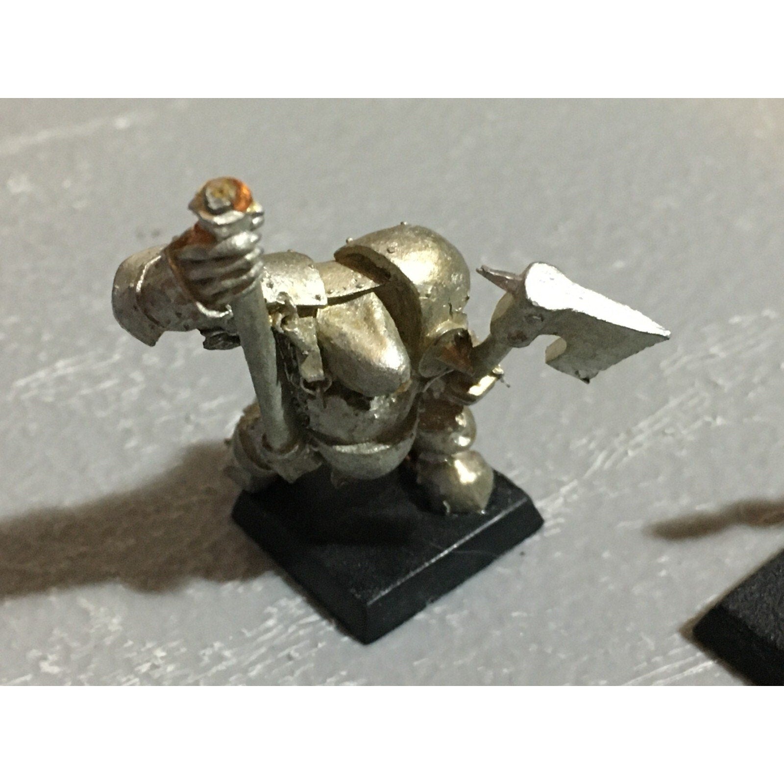 A21033 WARHAMMER FANTASY ORCS & GOBLINS METAL SNOTLING BLACK ORC BOAR
