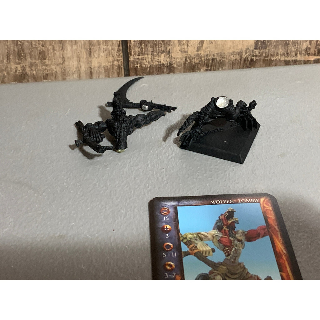 A16412 RACKHAM CONFRONTATION METAL OOP WOLFEN ZOMBIE W CARD
