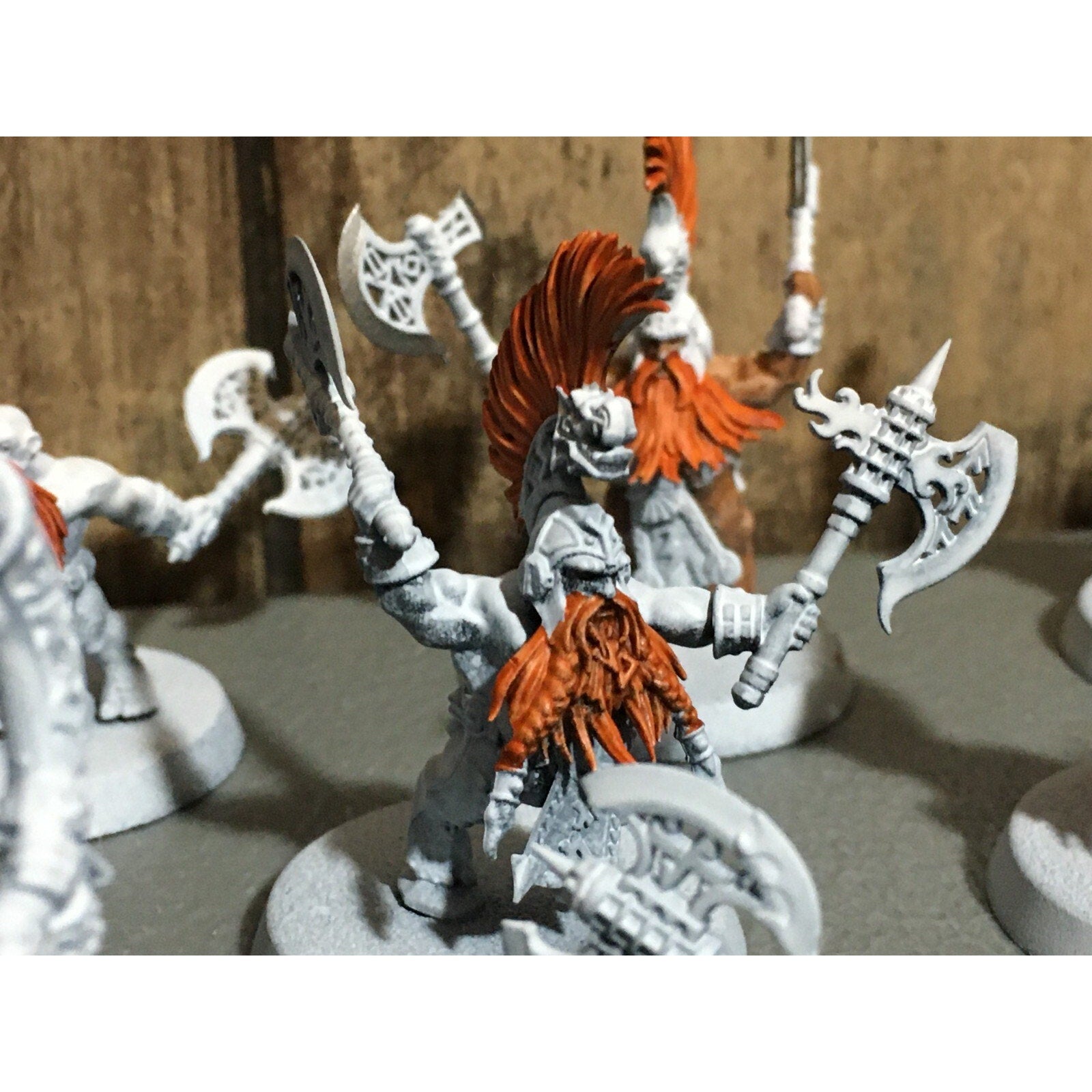 A20181 WARHAMMER FANTASY AOS FYRESLAYERS VULKITE BERZERKERS 10 PK PRIMED