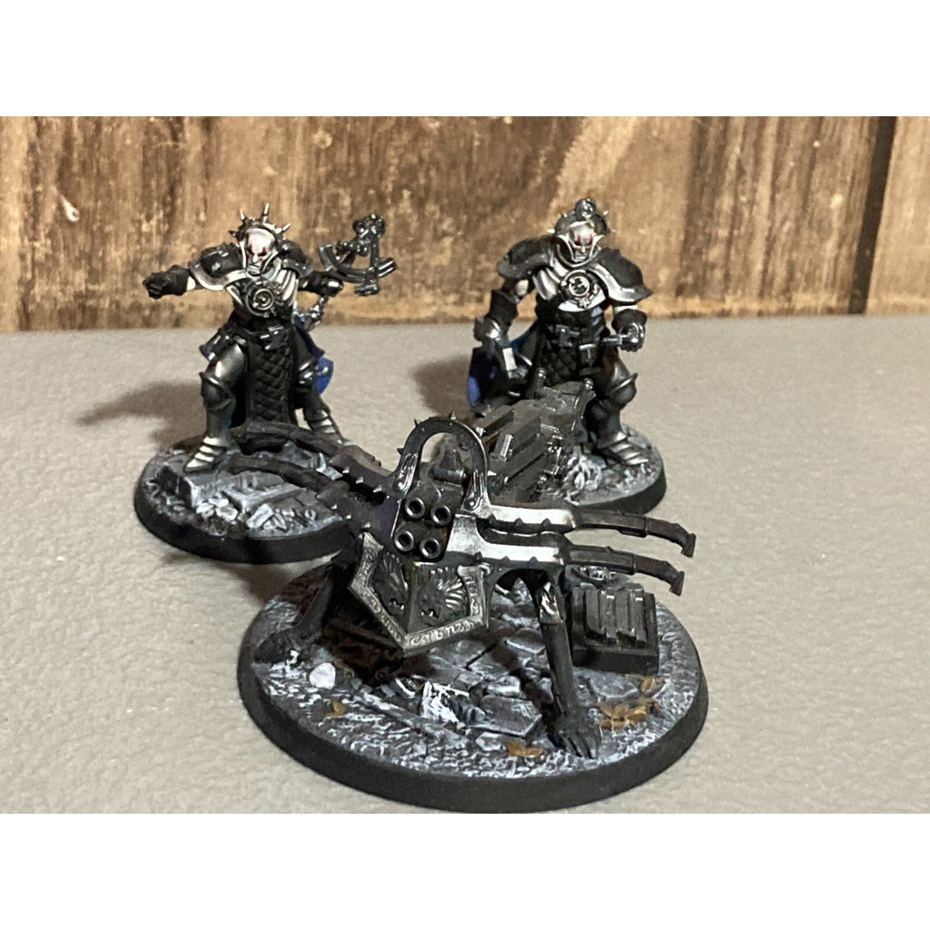 A19282 WARHAMMER AOS SIGMAR STORMCAST CELESTAR BALLISTA & CREW PAINTED BASED