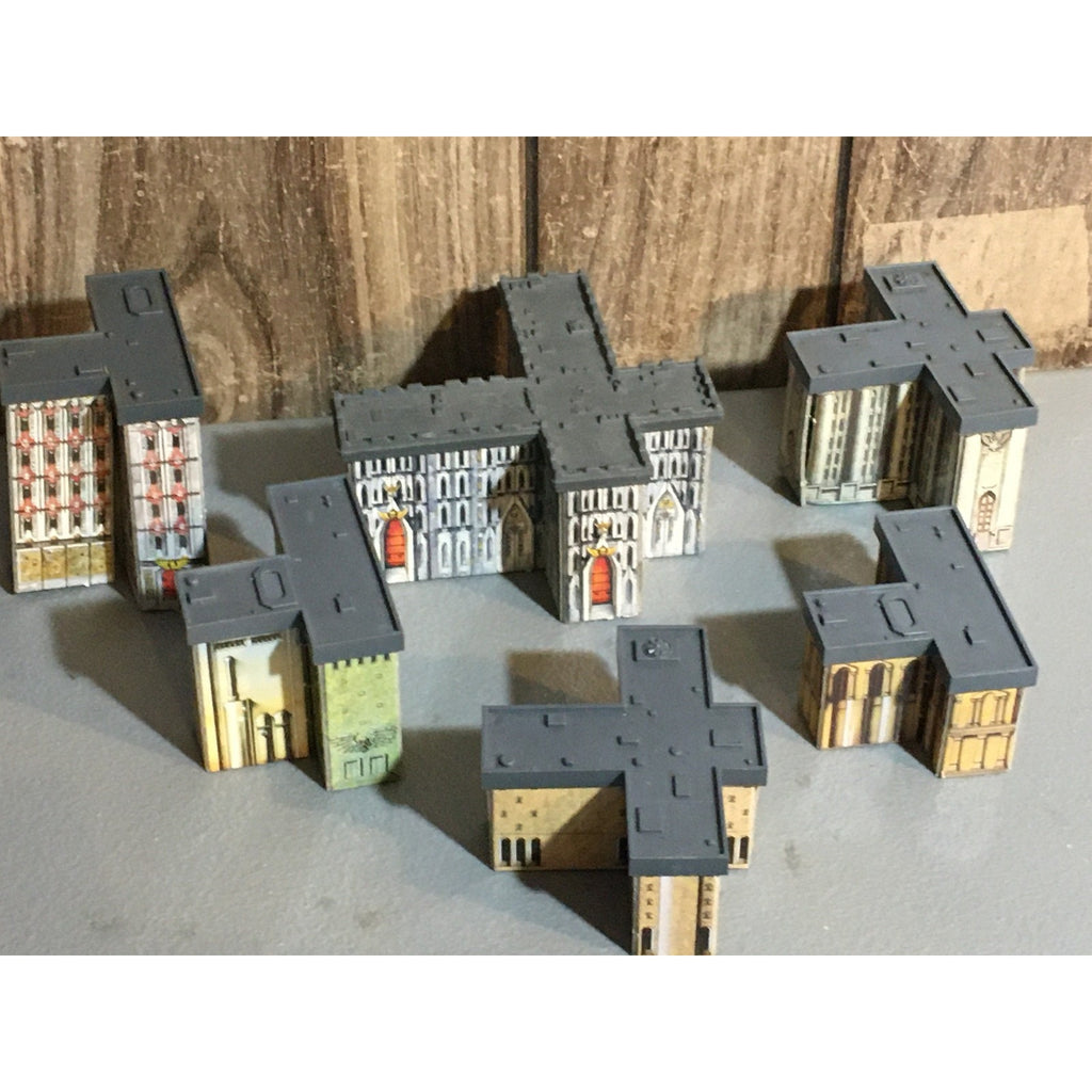 A31672 WARHAMMER EPIC 40K TERRAIN BUILDINGS PLASTIC & CARDSTOCK 6 PK