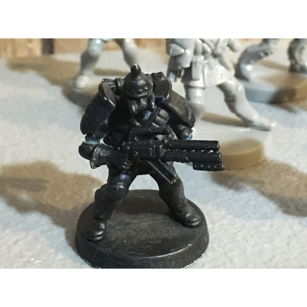 A30066 UNKNOWN TABLE TOP SCI-FI POWER ARMOR SOLDIERS 11 PK INCOMPLETE WAR GAMES