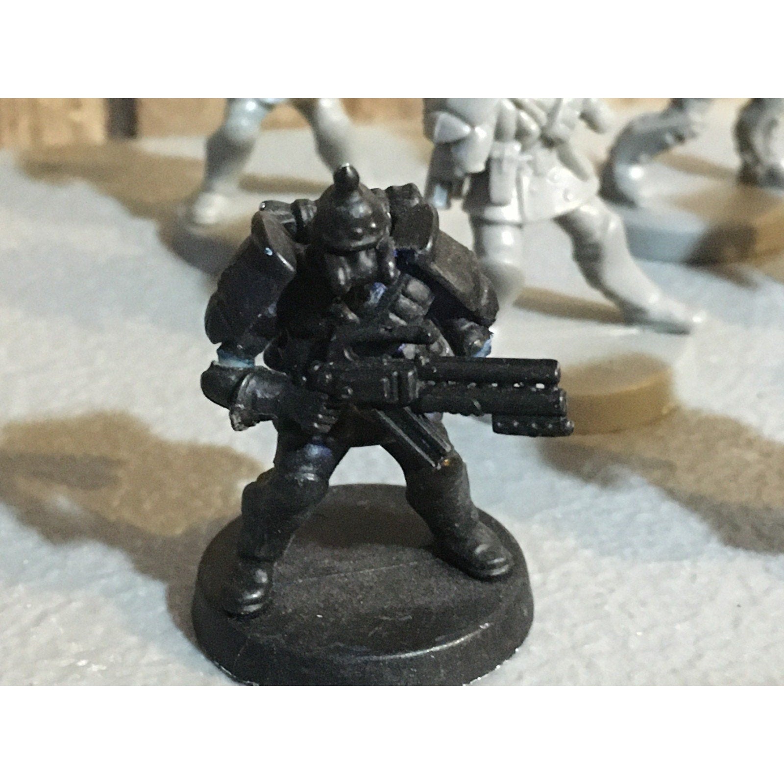 A30066 UNKNOWN TABLE TOP SCI-FI POWER ARMOR SOLDIERS 11 PK INCOMPLETE WAR GAMES