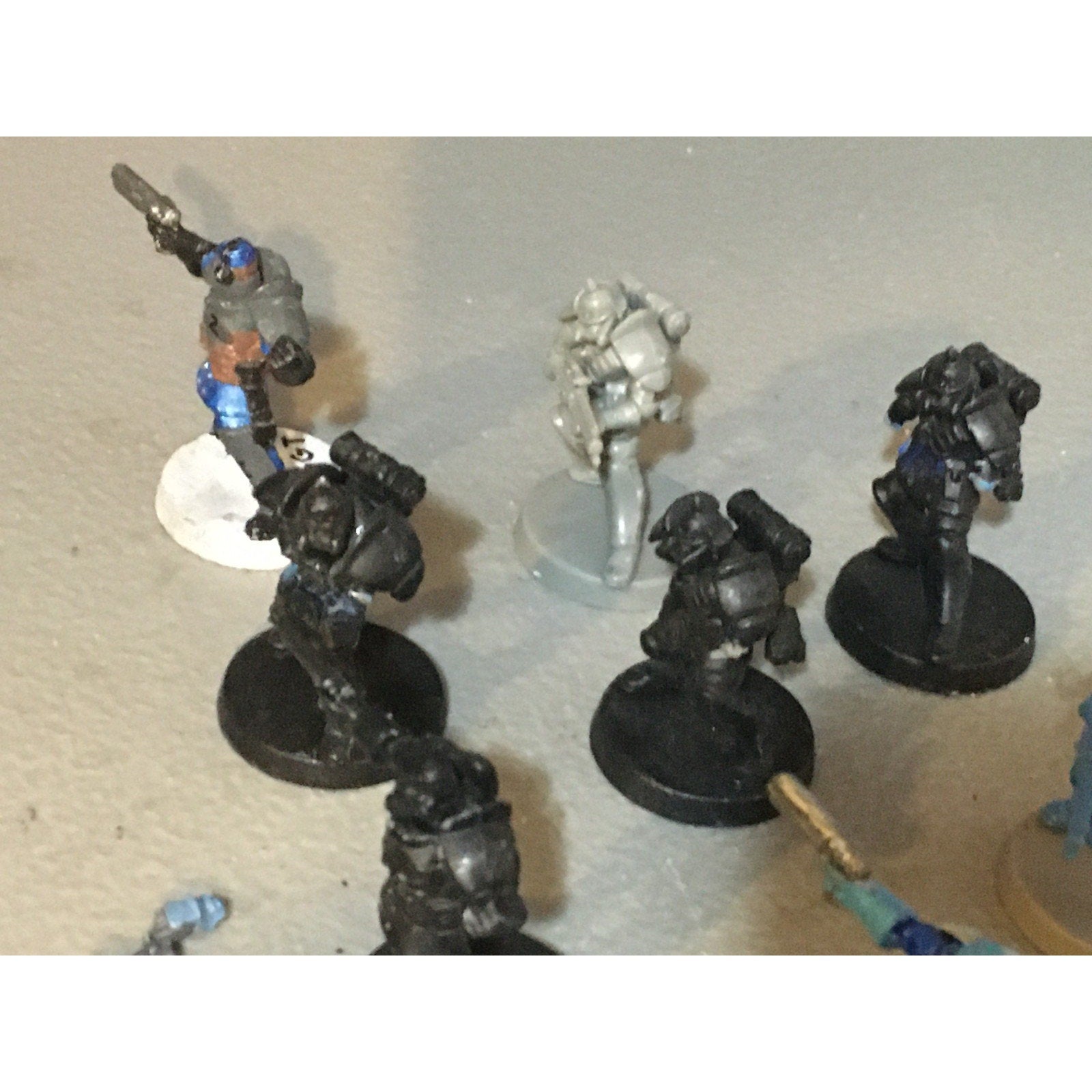 A32585 UNKNOWN PLASTIC MINIATURES BITS & INCOMPLETE LOT SPACE SOLDIER SCI-FI