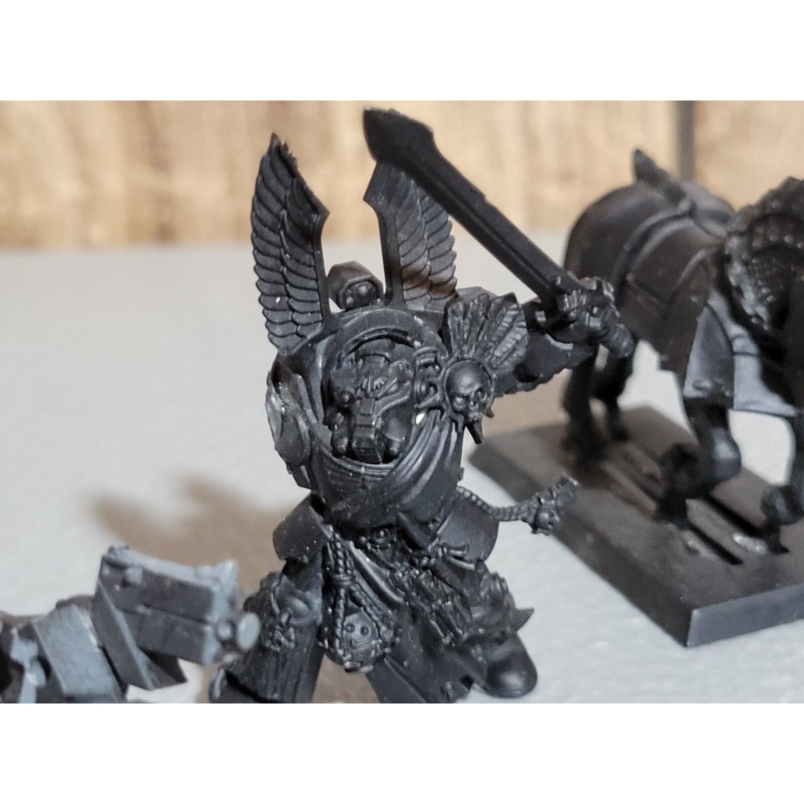A18511 WARHAMMER 40K SPACE MARINES DARK ANGELS INCOMPLETE LOT TERMINATOR BIKE