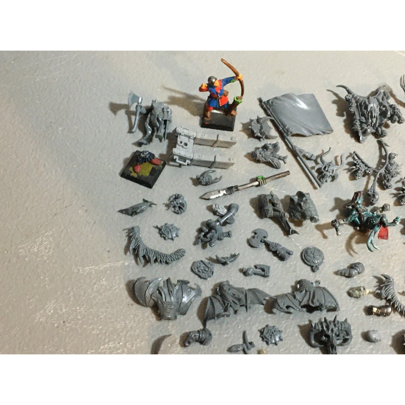 A20140 WARHAMMER AOS FANTASY BITS LOT ORCS EMPIRE CHAOS LIZARDMEN OGRE