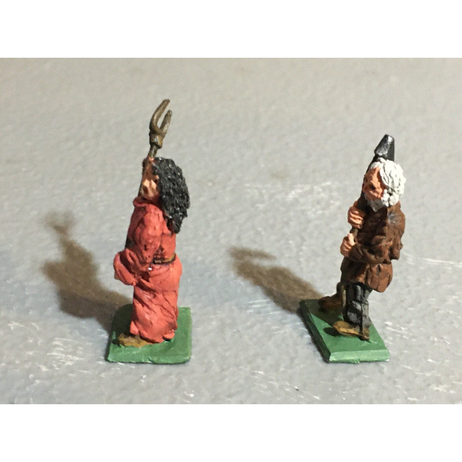 A10175 CITADEL PRE SLOTTA METAL RARE OOP HUMAN FARMERS PEASANTS 2 PK PAINTED