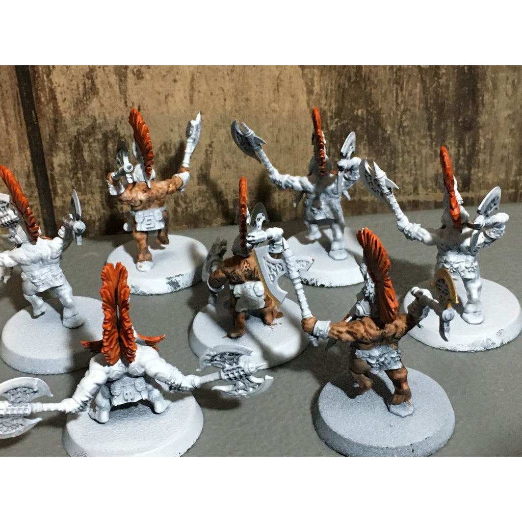 A20181 WARHAMMER FANTASY AOS FYRESLAYERS VULKITE BERZERKERS 10 PK PRIMED