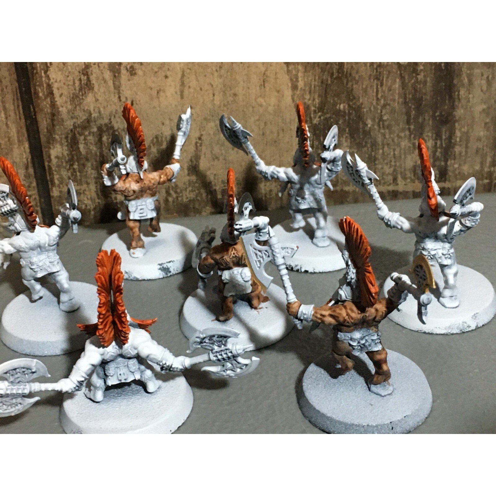 A20181 WARHAMMER FANTASY AOS FYRESLAYERS VULKITE BERZERKERS 10 PK PRIMED