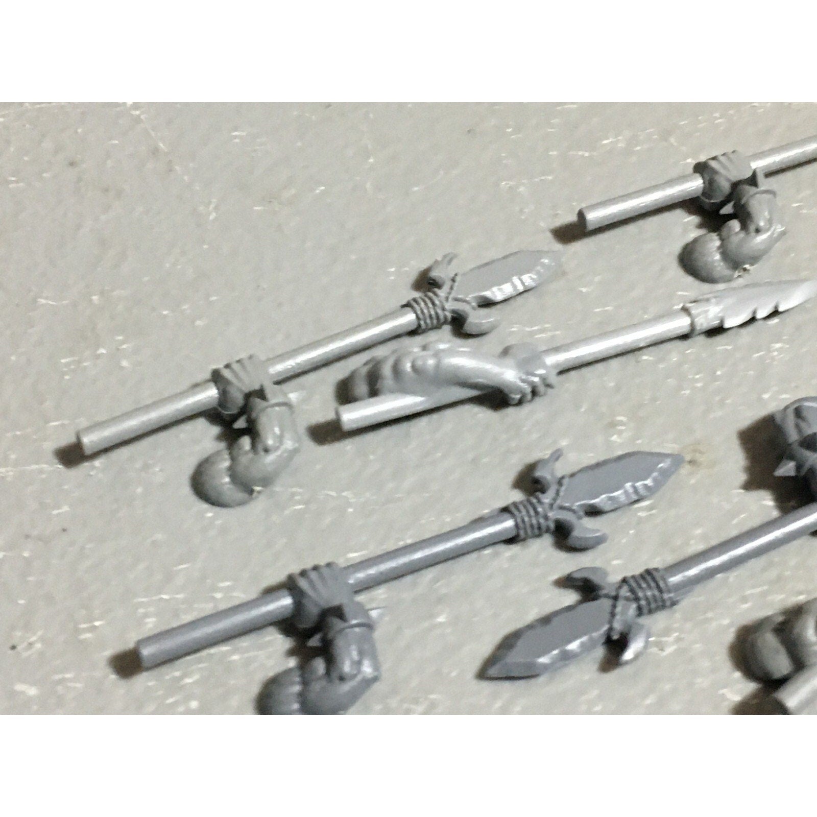 A22609 WARHAMMER FANTASY ORCS & GOBLINS BITS LOT ORC BOYZ SPEARS GAMES WORKSHOP