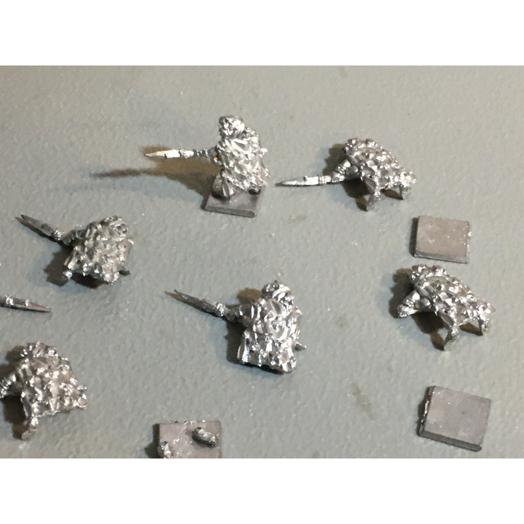 A24879 UNKNOWN METAL MINIATURES TABLETOP WARGAMES 8 PK HUMAN SPEARMEN