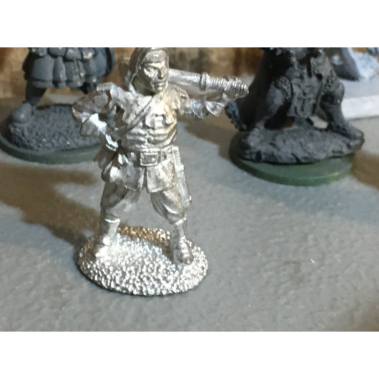 A34019 UNKNOWN METAL MINIATURES MIXED HUMANS SOLDIER WARRIOR