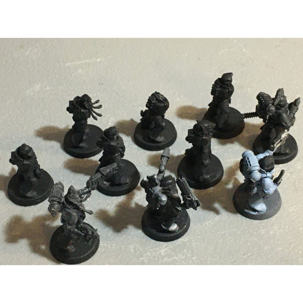 A23004 WARHAMMER 40K SPACE MARINES WOLVES INCOMPLETE GREY HUNTERS 10 PK GW