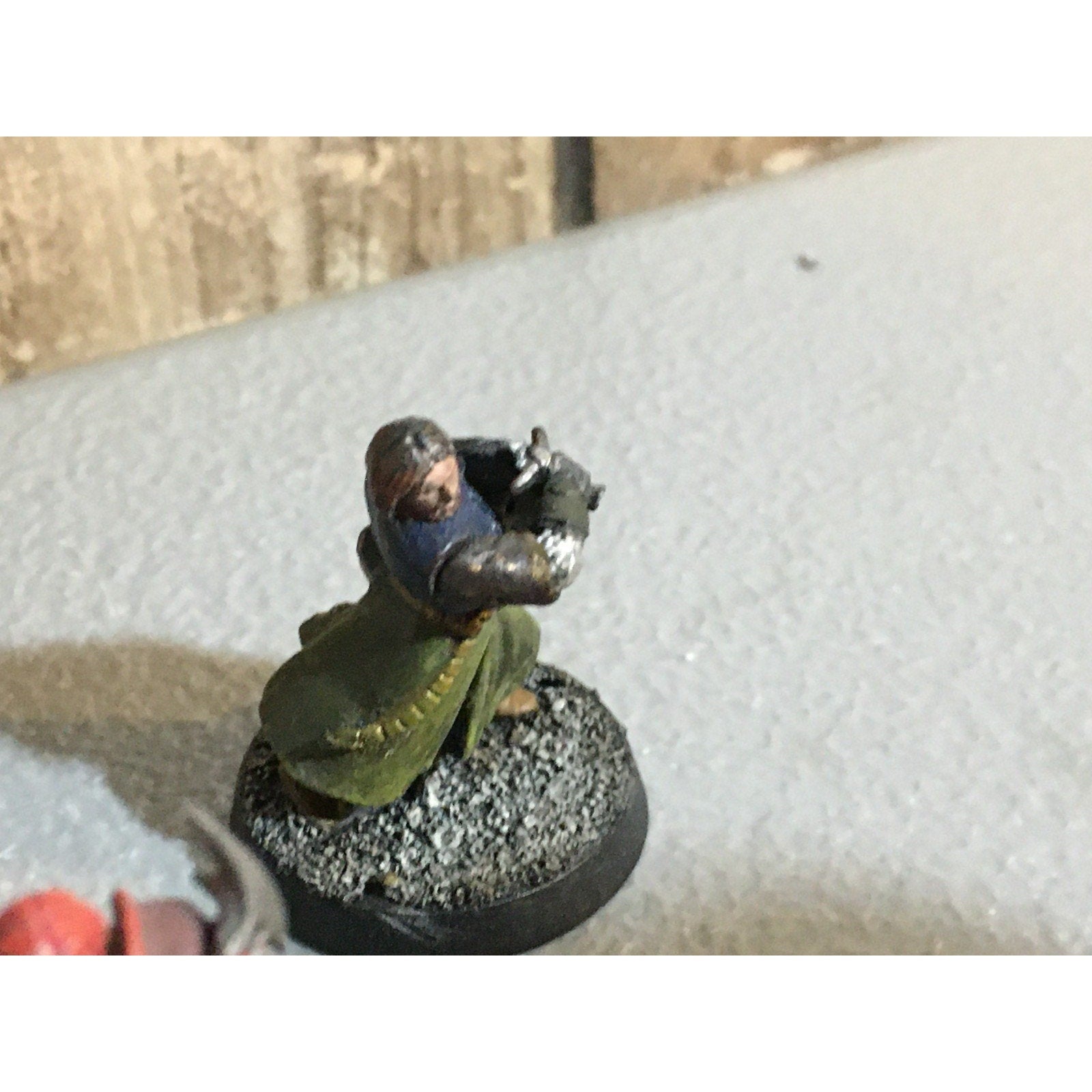 A32536 UNKNOWN MINIATURES PLASTIC INCOMPLETE WARRIOR SOLDIER
