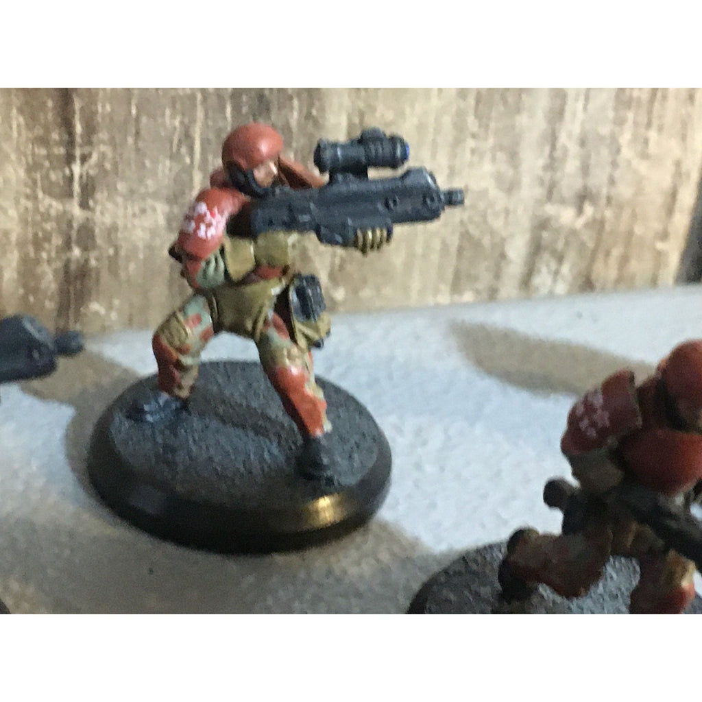 A32047 RACKHAM AT-43 RED BLOK MINI SPETSNATZ KOMMANDOS 8 PK W CARD MISS 1 HEAD