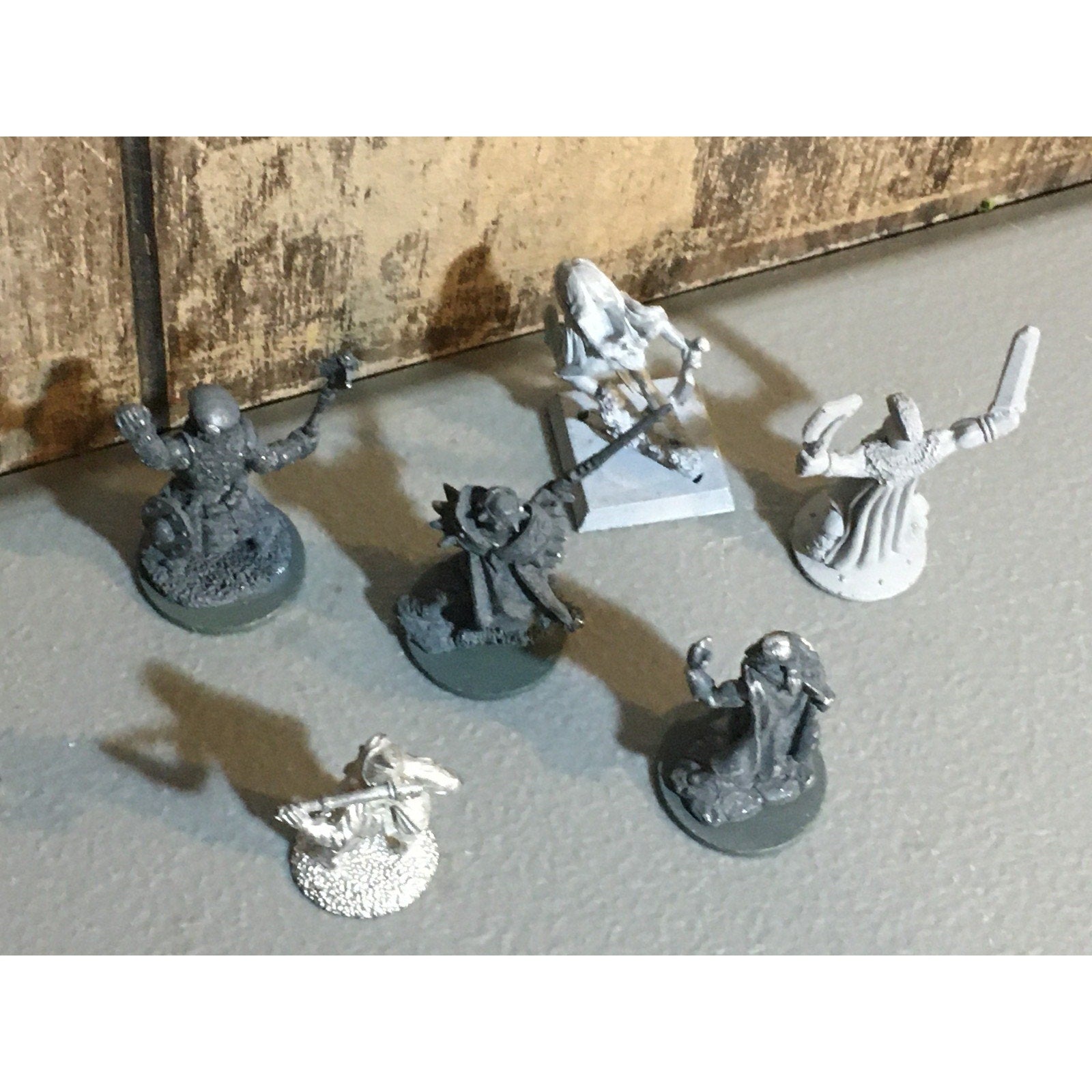 A34019 UNKNOWN METAL MINIATURES MIXED HUMANS SOLDIER WARRIOR
