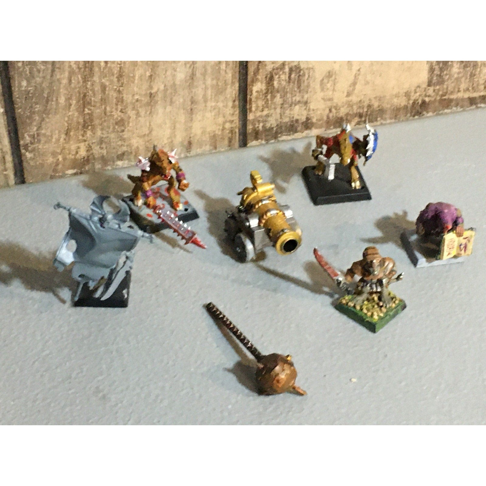 A32513 WARHAMMER FANTASY MIXED LOT LIZARDMEN SAURUS SKAVEN DWARF CANNON GW