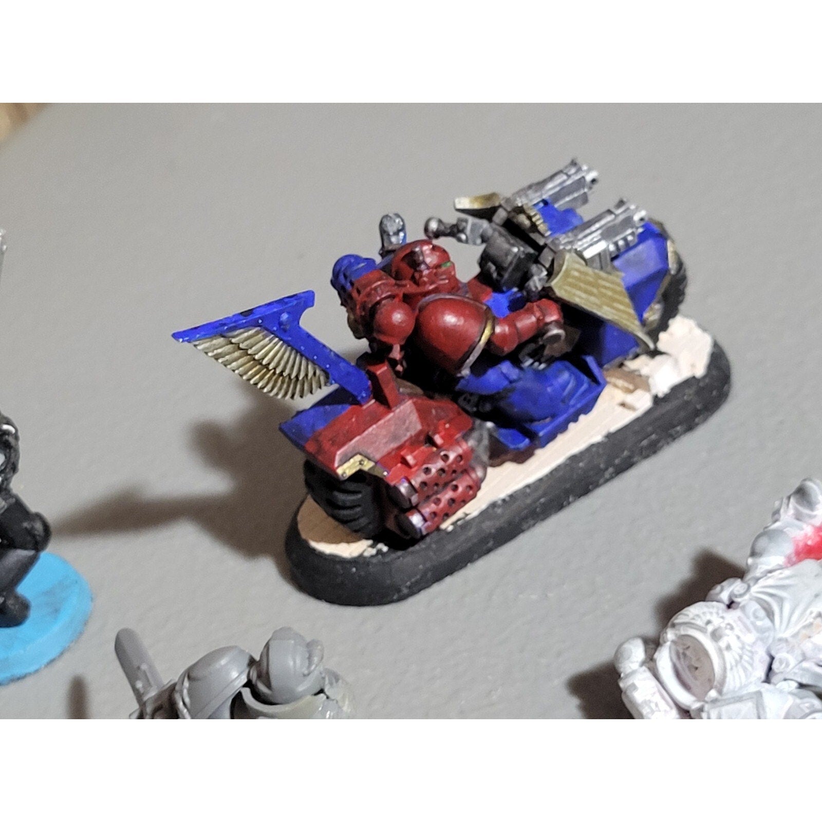 A19115 WARHAMMER 40K SPACE MARINES LOT CAPTAIN BIKE NARTHECIUM ASSAULT