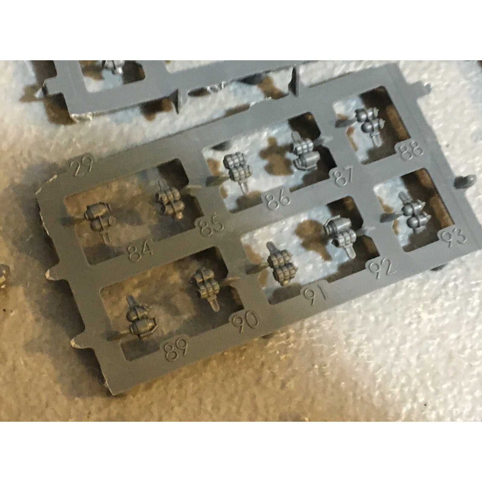 A29490 WARHAMMER 40K SPACE MARINES DARK ANGELS BITS LOT GRENADES BOLTERS GW