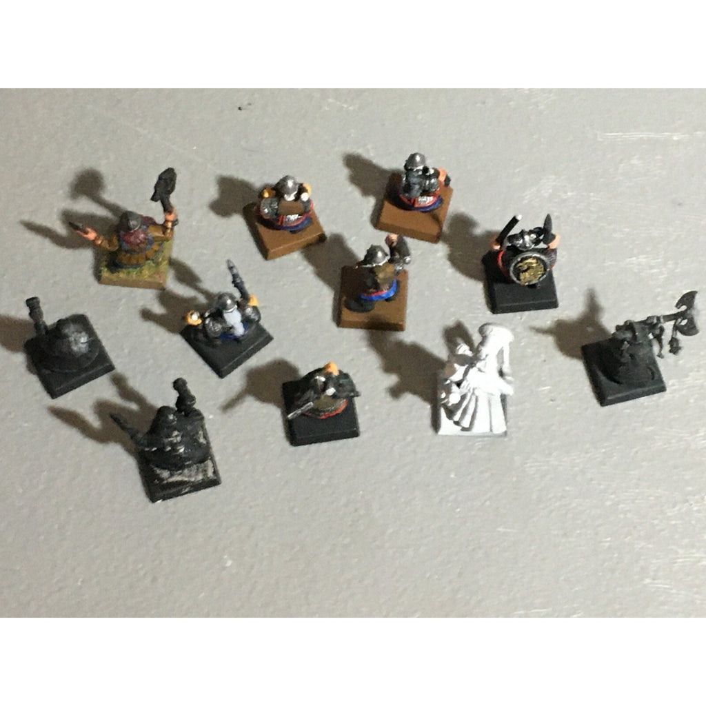 A22060 WARHAMMER FANTASY DWARFS INCOMPLETE LOT WARRIORS ENGINEER GAMES WORKSHOP