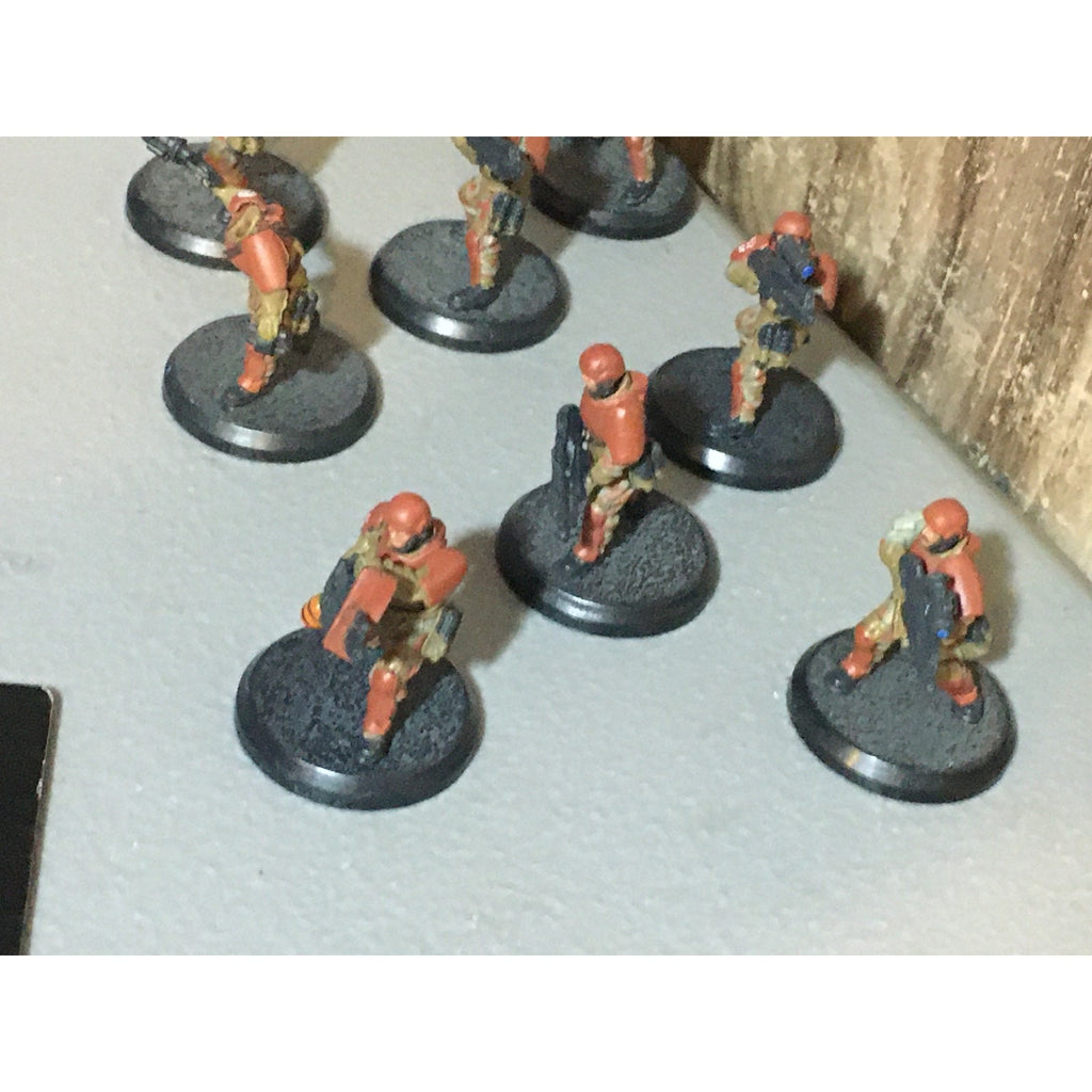 A32047 RACKHAM AT-43 RED BLOK MINI SPETSNATZ KOMMANDOS 8 PK W CARD MISS 1 HEAD